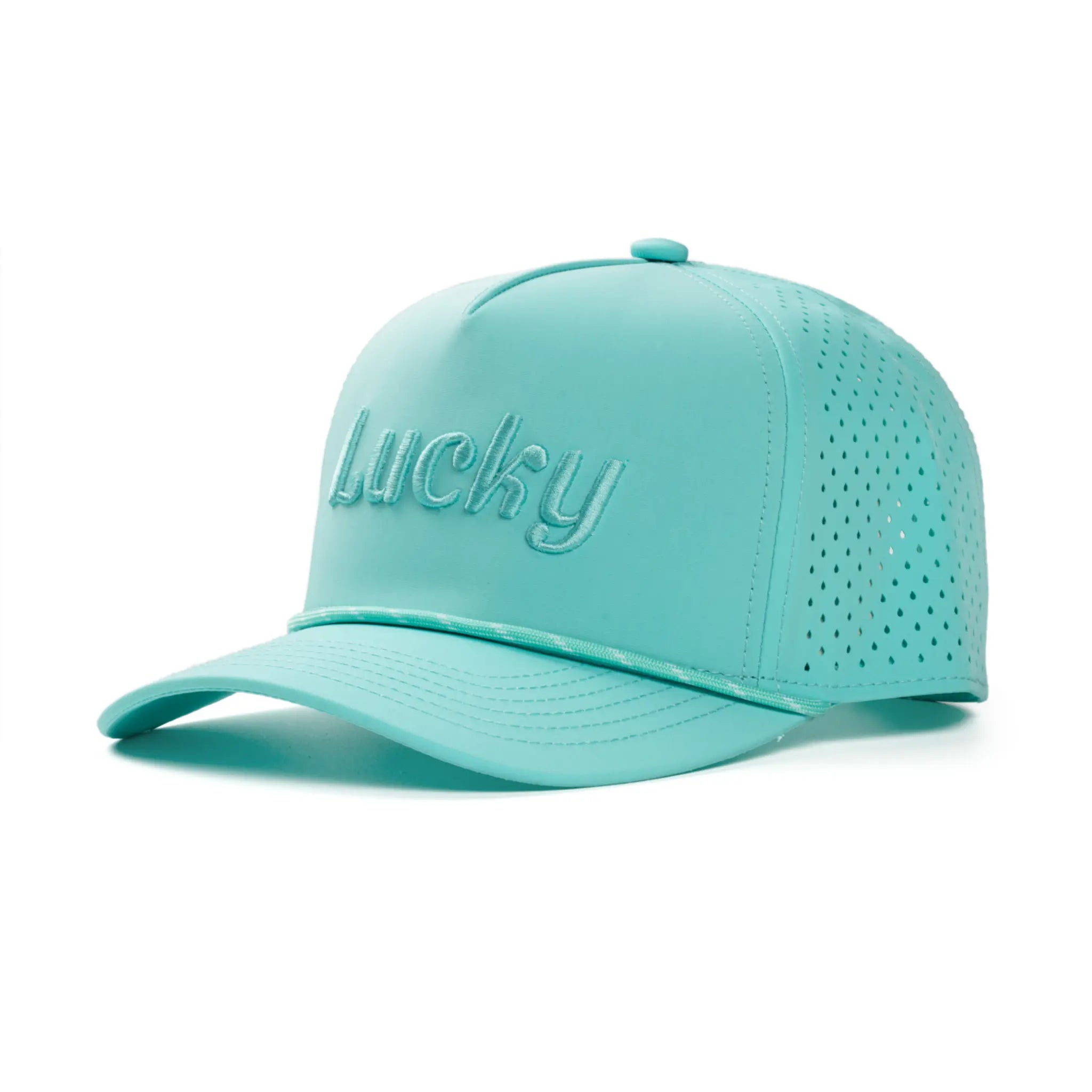 Baby Blue Monochrome Cursive Hat