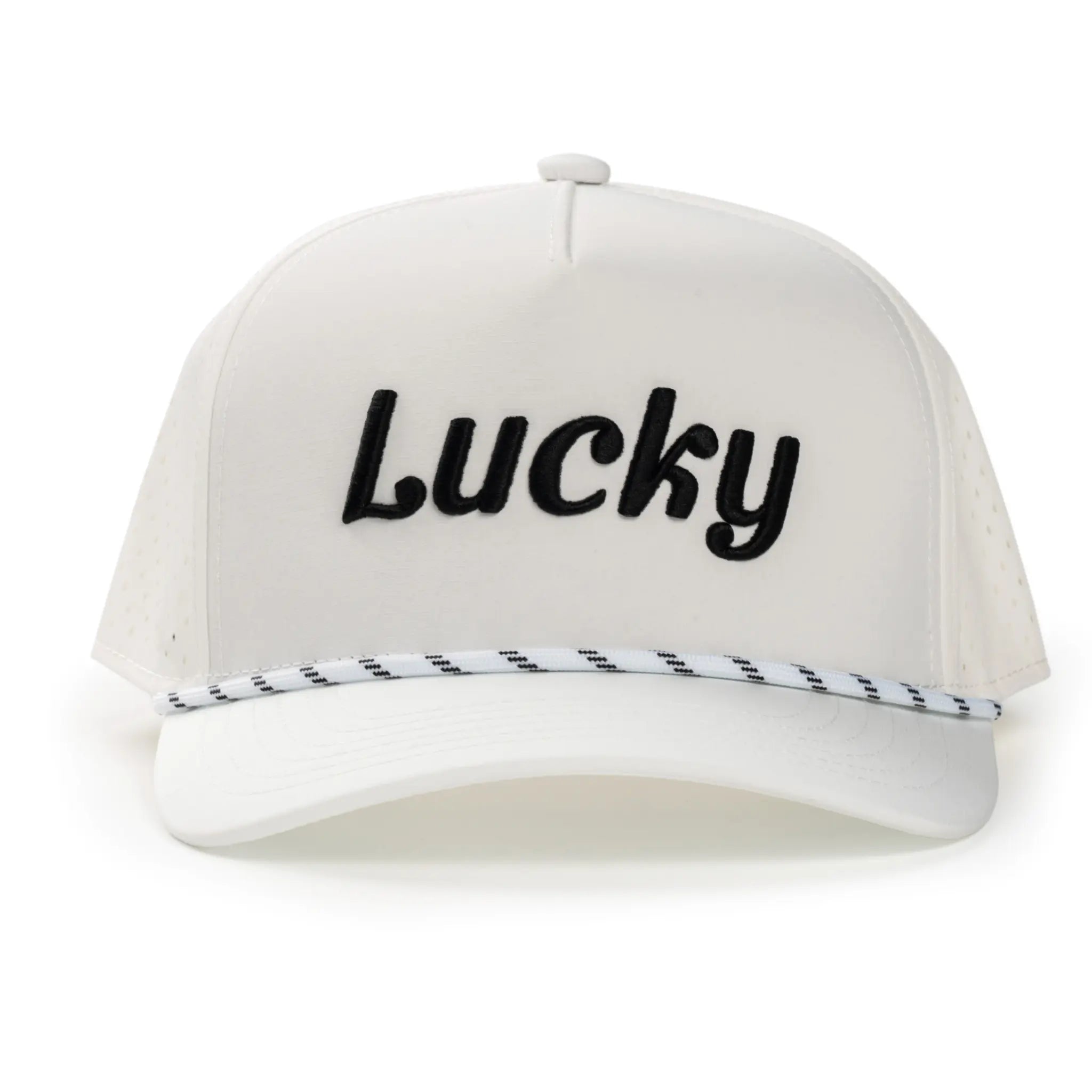 White Cursive Hat