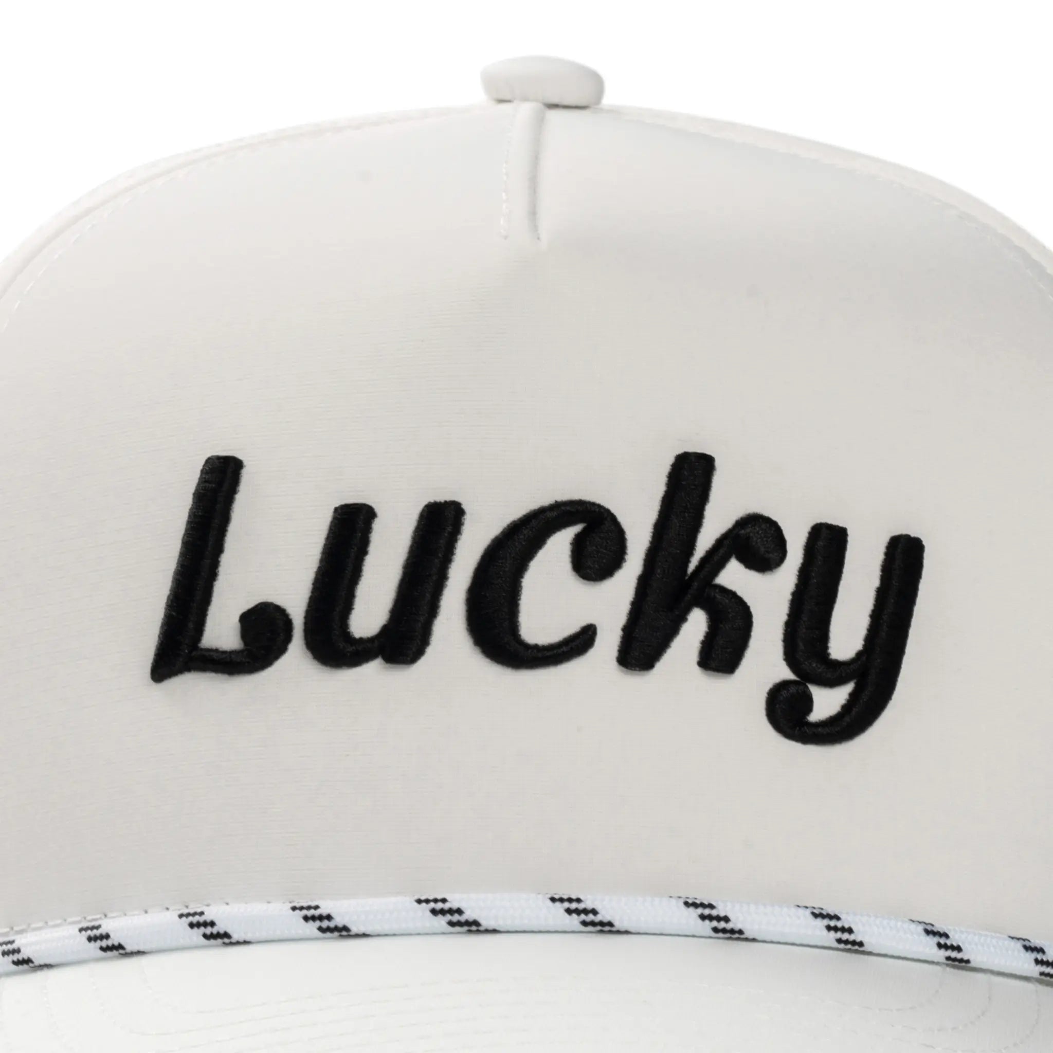 White Cursive Hat