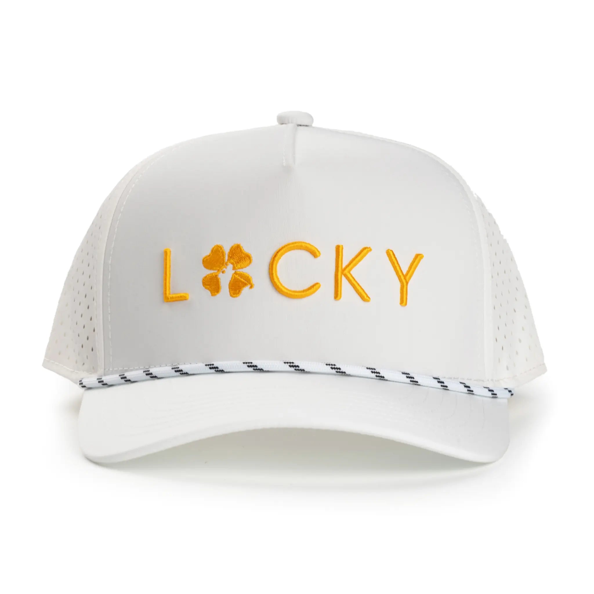 White | Gold Classic Hat