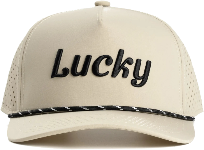 Tan Cursive Hat