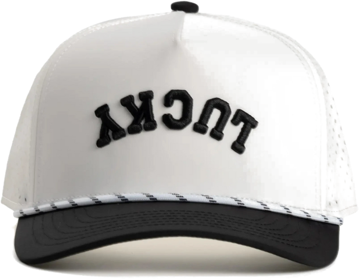 White & Black Upside Down Hat
