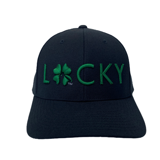 Lucky Golf Embroidered Hat- Curved Bill