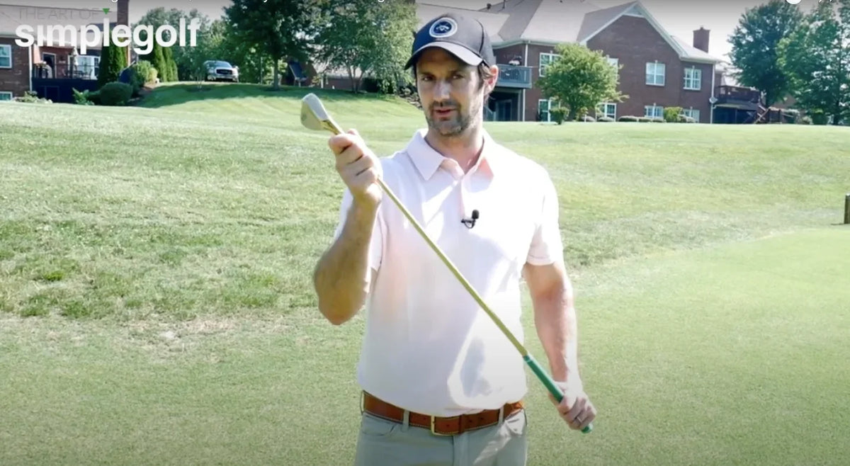 The Art of Simple Golf reviewing a gold Lucky wedge