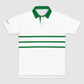 Lucky Golf Racer Stripes Mens Polo Shirt