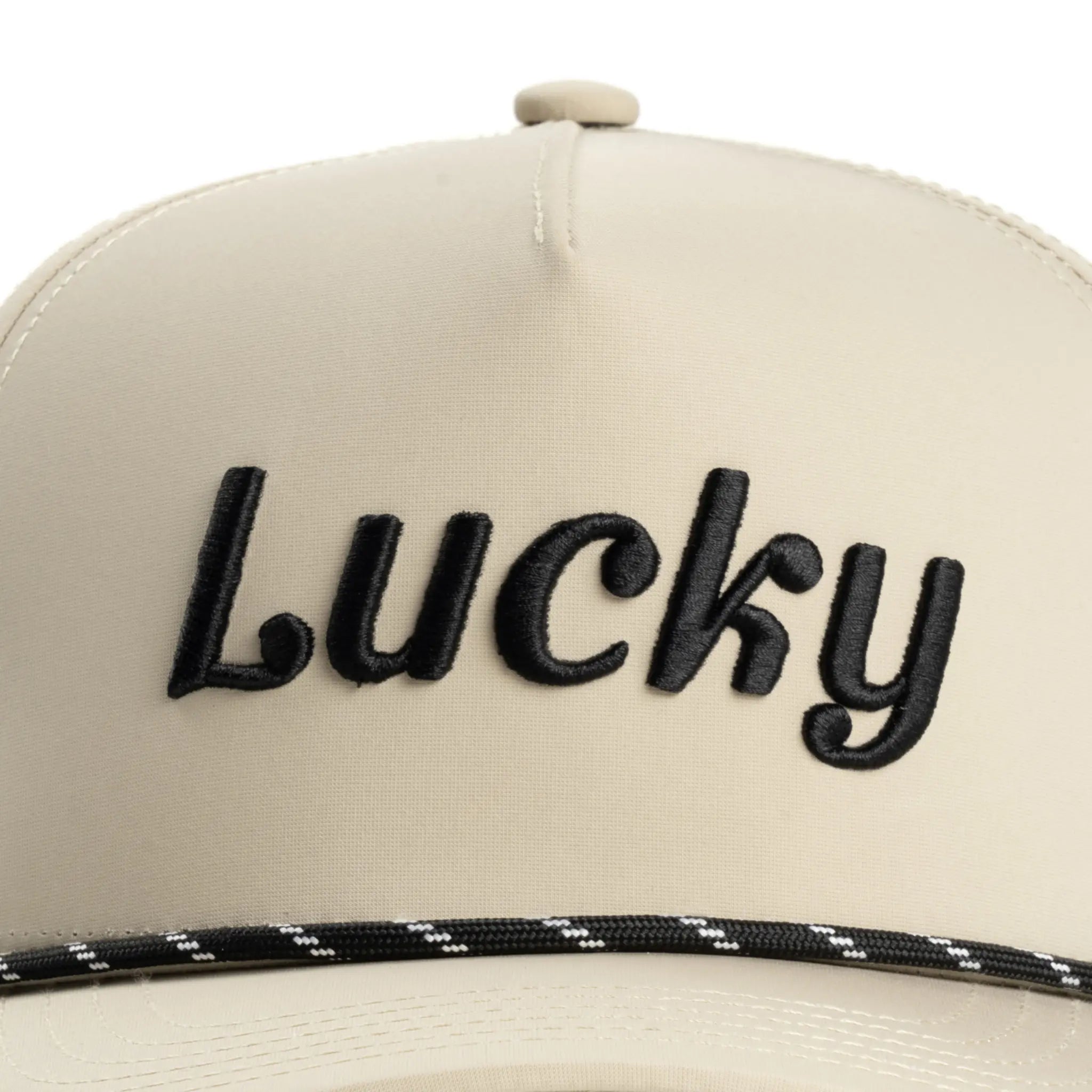 Tan Cursive Hat