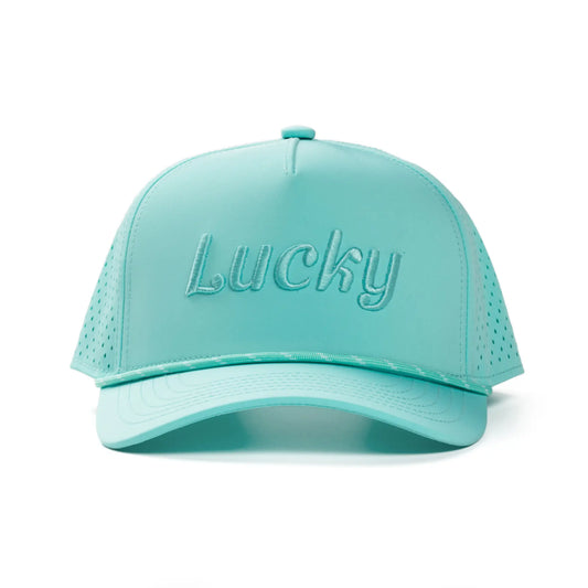 Baby Blue Monochrome Cursive Hat
