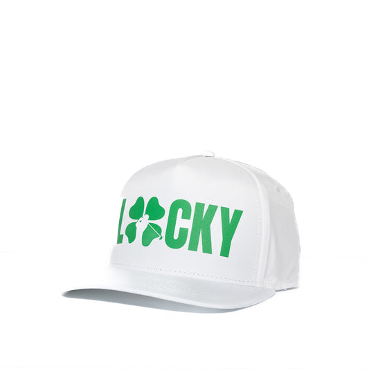 White "LUCKY" Hat