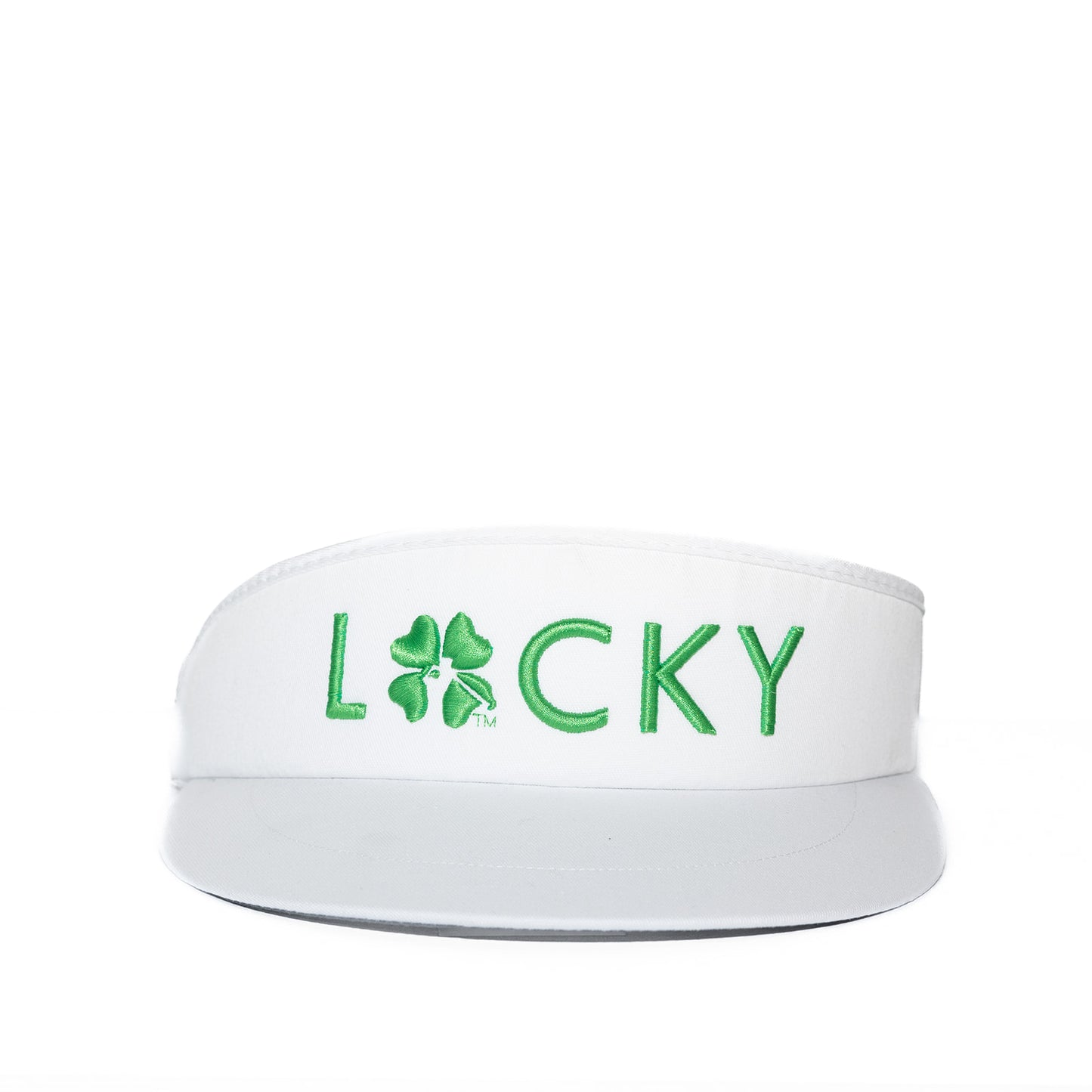 White / Green Lucky Visor