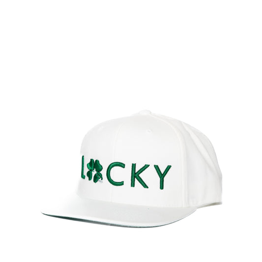 Lucky Golf Embroidered Hat - Flat Bill