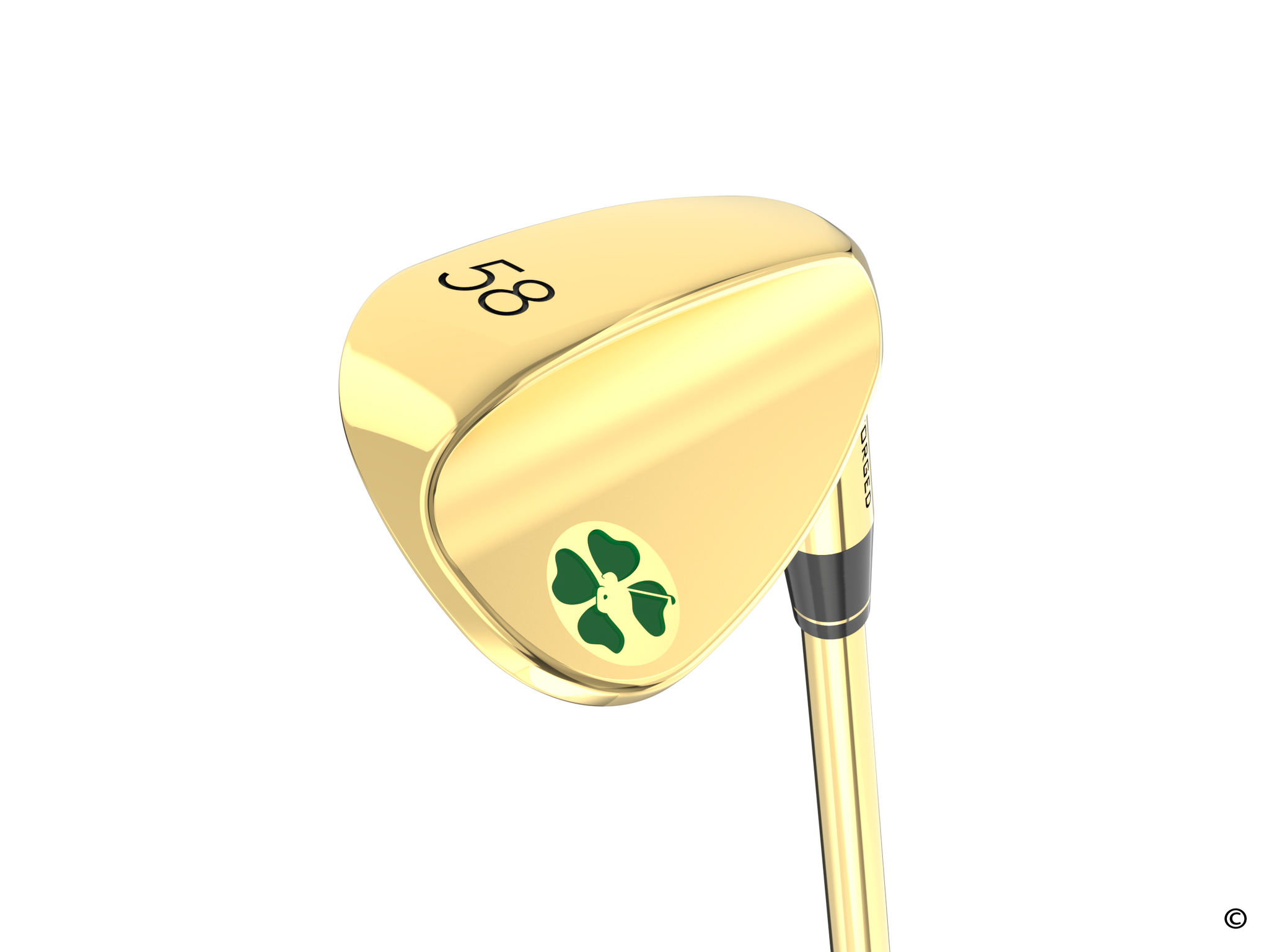Signature Gold 58 Degree Flop Wedge Lucky Golf