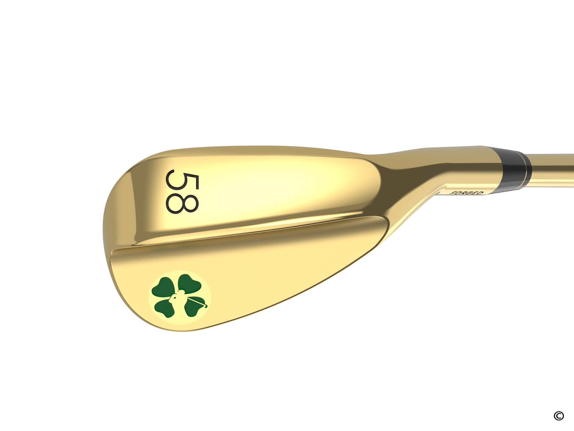 Signature Gold 58 Degree Flop Wedge Lucky Golf