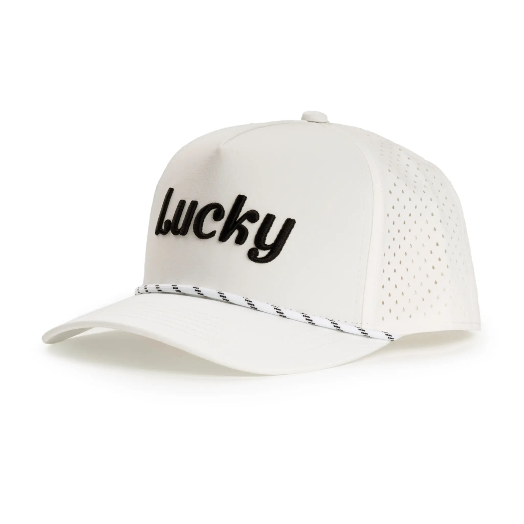 White Cursive Hat