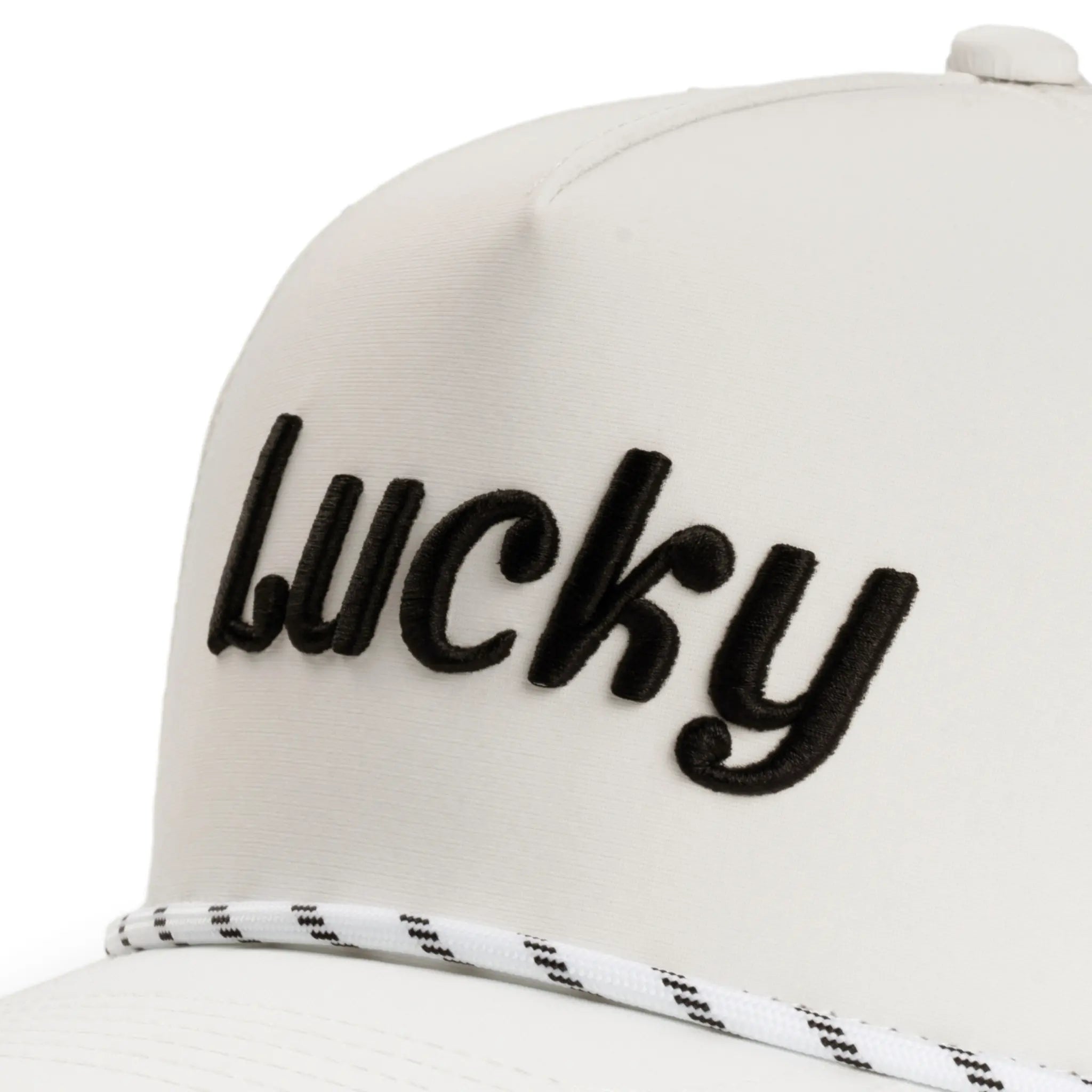 White Cursive Hat