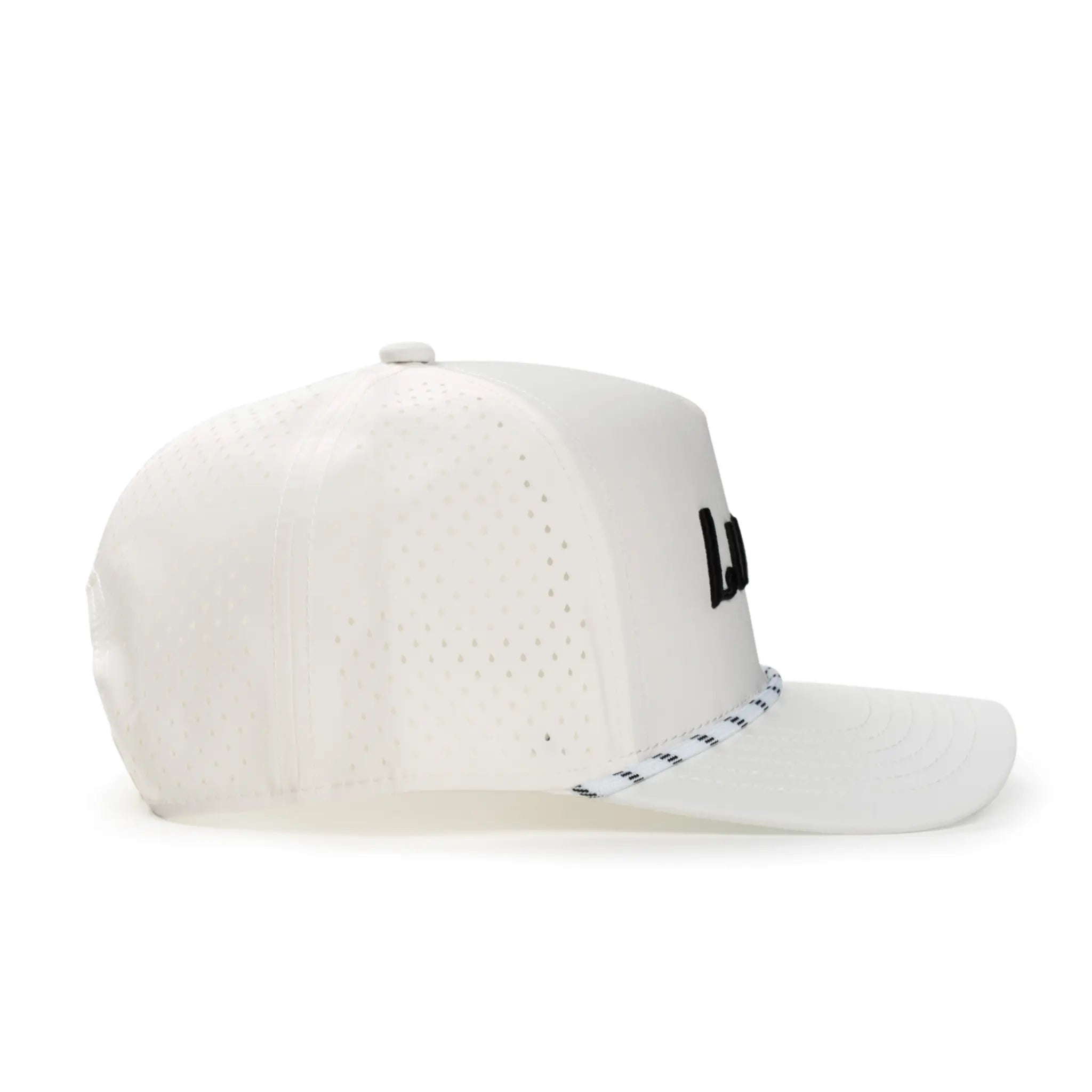White Cursive Hat