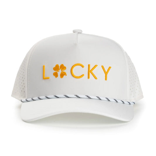 White | Gold Classic Hat