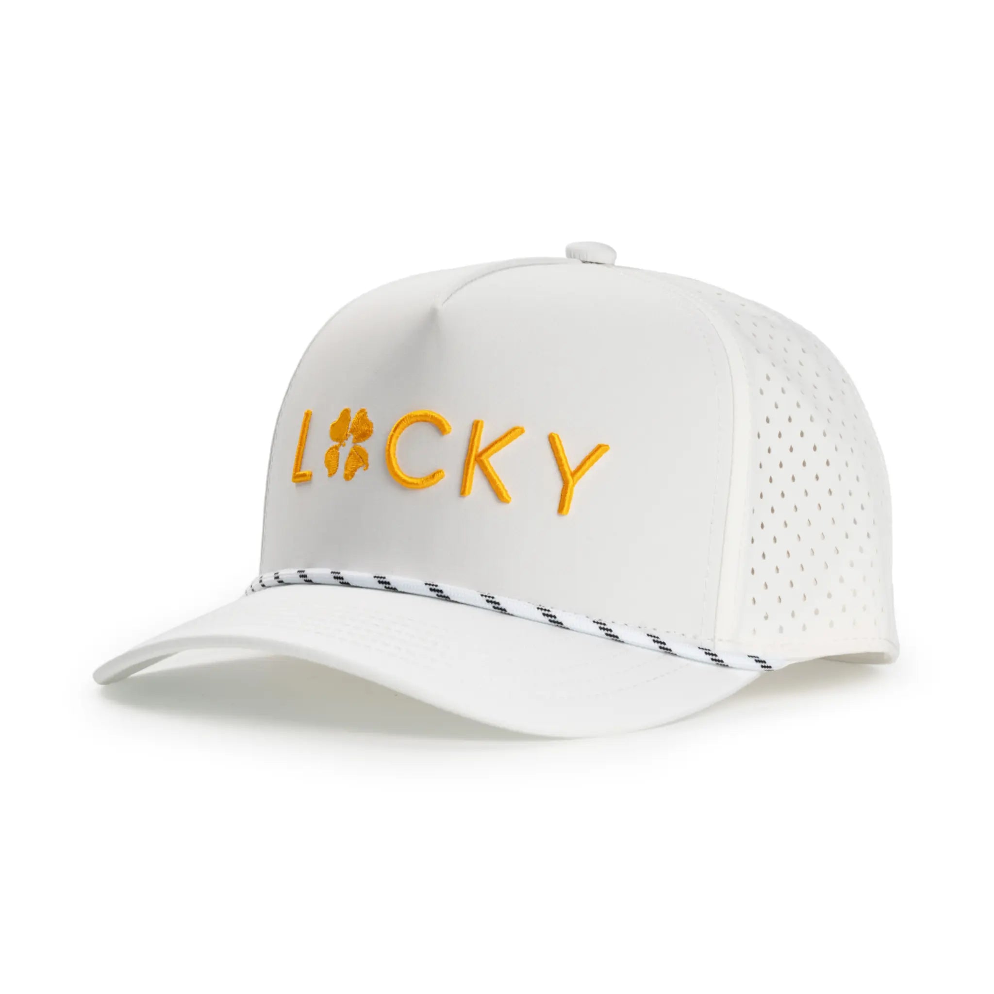 White | Gold Classic Hat