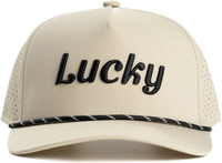 Tan Cursive Hat