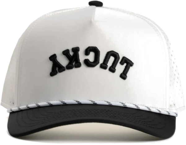 White & Black Upside Down Hat