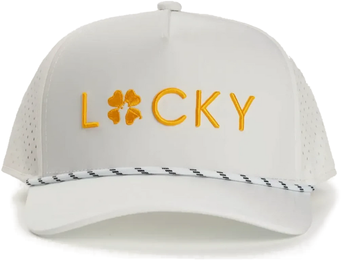 White & Gold Classic Hat